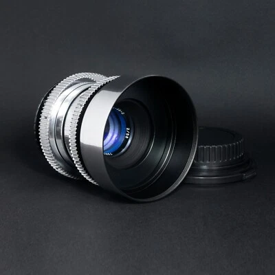 Silver Helios 44-2 2/58 Blue Flare&Bokeh Cine Mod | EF, Sony E, M4/3, PL, FX Foto 1 de 4