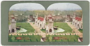 View the Observation Wheel at 1904 St. Louis World’s Fair Ingersol Stereoview - Imagen 1 de 2