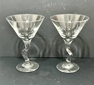Libbey Z Stamm Martini Brille 9,25 Unzen Kapazität 2er Set klares Glas. 6,5" hoch - Bild 1 von 7