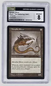 Metallic Sliver CGC 8 NM/M (1997) Tempest Magic the Gathering trading card - Picture 1 of 2