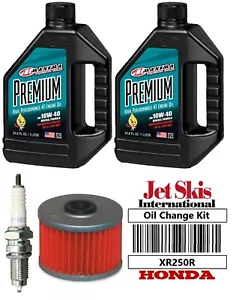 For Honda XR 200R XR 250R Premium Oil Change Kit NGK DPR9Z Spark Plug Oil Filter - Picture 1 of 2