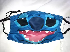 Face covering protection washable Polyester mask Disney Stitch With Filters Nose - Picture 1 of 9