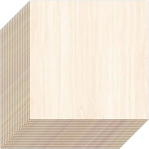 Pack of 18 Balsa Wood Sheets Unfinished Plywood Board for House Planes DIY New - Picture 1 of 7