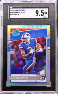 Panini 2020 Donruss Optic Gabriel Davis Rated Rookie! Holo Prizm! Come nuovo + 9,5! - Foto 1 di 2