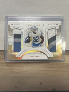 2020 Panini Flawless Dual Patch Gold #DD-12 D'Andre Swift #/10