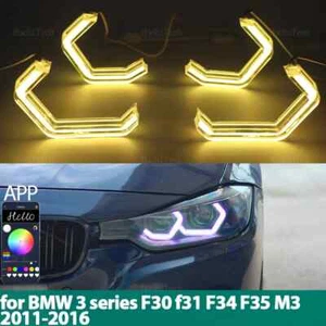 APP control M4 style RGB Angel Eyes LED Ring for BMW 3 series F30 f31 F34 F35 M3 - Bild 1 von 26