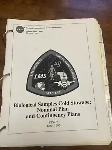 STS-78 Biologische Proben Cold Stowage Nominal Plan 1996 NASA Space Shuttle - Bild 1 von 7
