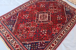 3x5 Qashqaai Tribal Wool Rug - Vintage Nomadic Shiraaz Rug - Geometric Floral. - Picture 1 of 10