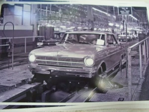 Chevrolet Nova Chevy II 1962 línea de montaje 11 X 17 foto imagen - Imagen 1 de 1