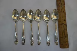 SET 6 CUCCHIAINI DA TÈ ARGENTO STERLING EDWARD VINER 1906-07 SHEFIELD - Foto 1 di 7