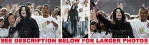 FOTOS MICHAEL JACKSON LOVEandPEACE ON STAGE 3xRARAS 8x10 - Imagen 1 de 1
