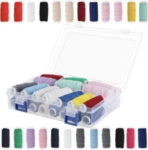 24PCS Elastic Sewing Thread for Sewing Machine, 0.5 Mm Shirring Elastic Thread f - Picture 1 of 7