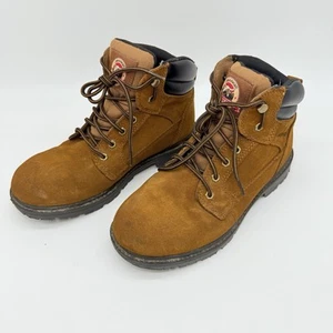 Brahma Boots Mens Size 10.5W Brown Suede Waterproof Hiking Work Boot MNBR0544411 - Picture 1 of 5