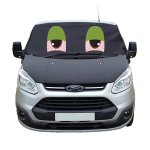 Ford Screen Cover Transit Custom Front Window Black Out Blind Frost Eyes stoned - Picture 1 of 11