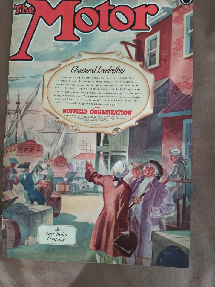 "ADVERTISEMENT - VERY RARE WW2 1941 NUFFIELD / MG / Riley Original Colour..... - Image 1 of 1