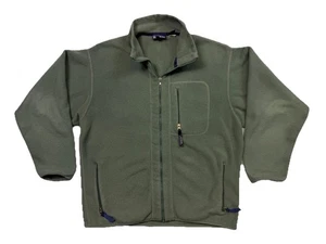 Chaqueta Vintage Patagonia Hombres Grande Verde Synchilla Polar Militar MARTE - Imagen 1 de 9