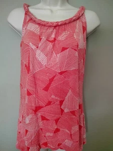 2 Banana Republic Tank Tops Viskose orange geometrisch, türkis Gr. M Loch am Rücken - Bild 1 von 13