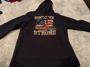 Ohio State Buckeyes Herren Large "Buckeye Strong" Sweatshirt schwarz - Bild 1 von 5