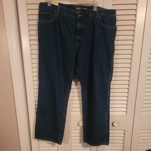 Cabela's Men's Dark Stone Denim Blue Jeans Relaxed Dark Wash Size 42x30 NWT - Picture 1 of 13