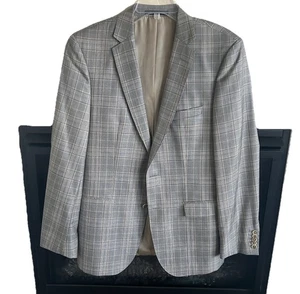 Hugo Boss Blazer Men’s 40L Plaid Wool Silk Jacket Lanificio Carlo Barbera $1095 - Picture 1 of 16