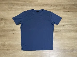 Robert Barakett Herren T-Shirt Gr. L Blau Kurzarm Pima Baumwolle Basic - Bild 1 von 6