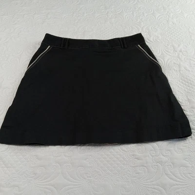 Pantalón corto deportivo Haley para mujer 10 negro dorado tenis golf bolsillos traseros con cremallera de colección Foto 1 de 4