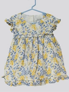 Rachel Zoe Toddler Girls Dress Size 24M Months White Blue Yellow Floral - Picture 1 of 5