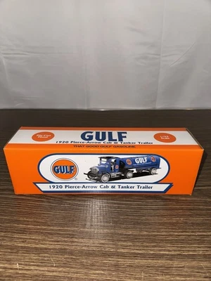 *NEW* GULF 1920 PIERCE-ARROW CAB & TANKER TRAILER ERTL1:25 DIECAST MINT - Image 1 of 4