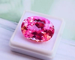 24-25 kt ovaler Schliff Padparadscha Saphir für Schmuckherstellung Edelstein - Bild 1 von 11