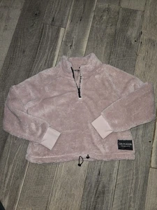 Womens Calvin Klein Performance Half Zip Pullover Pink Size Large - Picture 1 of 4