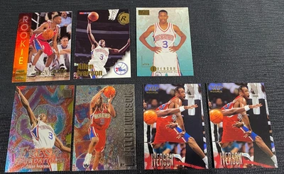 Allen Iverson 新秀卡套装 7 张近乎完好或更好! — 第 1/4 张图片