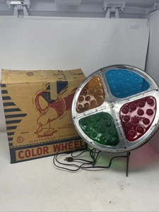 Vintage Tested Working Christmas Tree Color Wheel for Aluminum Tree with Box - Picture 1 of 17