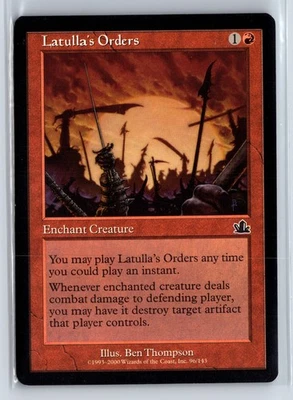 (2x) LATULLA'S ORDERS – MTG Magic the Gathering Card – Prophecy – Common - Image 1 of 4