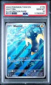 Wattrel 178/167 PSA 10 - 2024 Pokemon Scarlet & Violet SV06 Twilight Masquerade - Picture 1 of 2