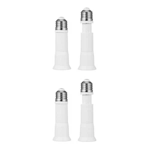 2 Pieces Convert Lamp Head Office Light Bulb Socket Extender Telescopic Fixture - Picture 1 of 12