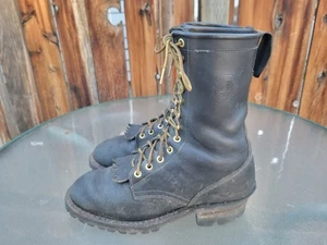 Mens Whites Hathorn’s Vibram Work Logger Wildland Boots Black Size 10 1/2 D - Picture 1 of 20