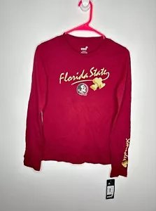 Gen2 Florida State Seminoles Top Girls Sizes Long Sleeve Red Shirt - Picture 1 of 4