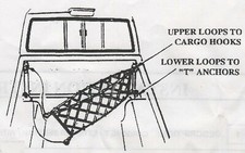 Rear Bed Envelope Style Mesh Organizer Cargo Net for NISSAN FRONTIER 1998-2023