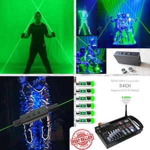 Doppelkopf grün Laserschwert LED Lichtrequisiten für Laserlicht Show Tanz Clubbin - Bild 1 von 7