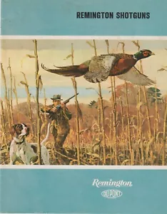"VINTAGE REMINGTON SCHUSSWAFFEN DRUCK BROSCHÜRE AD 1965 FASAN * HUND & JÄGER 8"x11'" - Bild 1 von 1