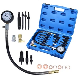 1000PSI Diesel Engine Compression Tester Direct Indirect Pressure Gauge Tool Kit - Picture 1 of 7
