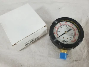 SPAN LFS-220-300#/KPA-G Manometer, 2-1/2" Zifferblattgröße, unten - Bild 1 von 9