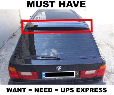 BMW E34 Spoiler lip Rear wagon Roof Spoiler Wing bmw 34 Touring e34 window pad — 第 1/4 张图片
