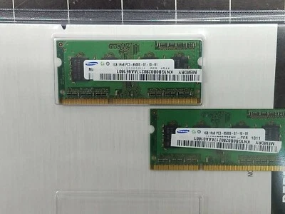 Samsung 1GB 1Rx8 PC3-8500S-07-10-B1 AND Hynix 256MB 1Rx16 PC2-3200S-333-12 - 2ea - Image 1 of 4