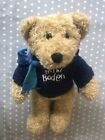 MINI BODEN - Brown Teddy Bear With Blue Knitted Jumper - Plush Cuddly Toy