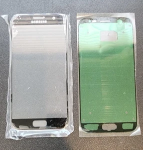 Cover vetro di ricambio con adesivo preinstallato per Samsung S7 con custodia trasparente - Foto 1 di 5