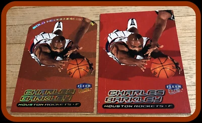 LOTE DE 2 HOUSTON ROCKETS CHARLES BARKLEY 1999-00 FLEER ULTRA REG ISSUE E DOURADO  - Imagem 1 de 2