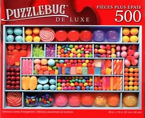 Delicious Candy Arrangement - 500 Pieces Deluxe Jigsaw Puzzle - Picture 1 of 1
