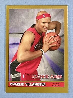 2005-06 Topps Bazooka Gold Parallel Charlie Villanueva #205 Rookie RC Pistones Foto 1 de 2