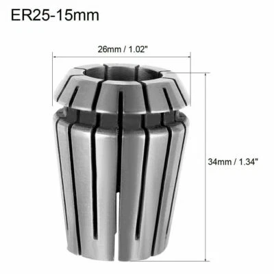 15mm ER25 15mm Spring Collet Chuck for CNC Engraving Machine Lathe Milling Tool - Image 1 of 3